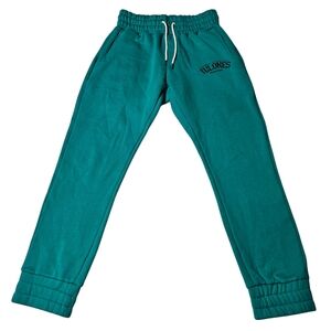Tulones Currency Collectors Joggers Mens Size Large Thick Sweat Pants Teal Green